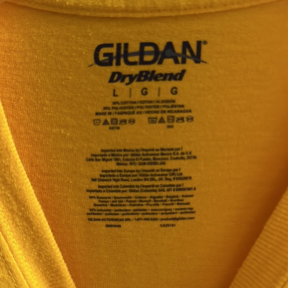 Men’s gold “Cobra Kai” tshirt. Worn once. Size L. - Picture 3 of 4